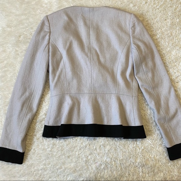 Elevenses Stone and Black Wool Blazer - Picture 6 of 8